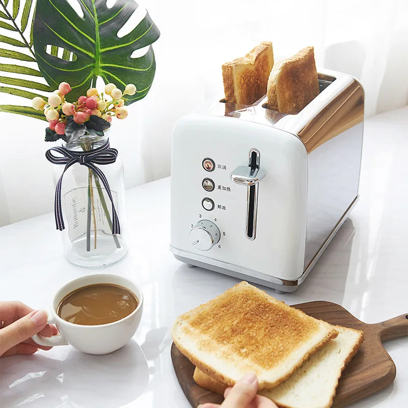 WA46 Electric Toaster Household Bread Baking Machine Mini Automatic Breakfast Maker Fast Heating Sandwich Kitchen Grill Oven