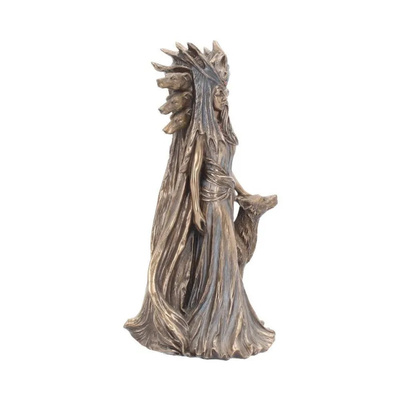 Hecate Greek Goddess of Magic With Her Hounds Statue Sculpture Resin Craft Witch Hound Home Decoration Halloween Dark Ornaments