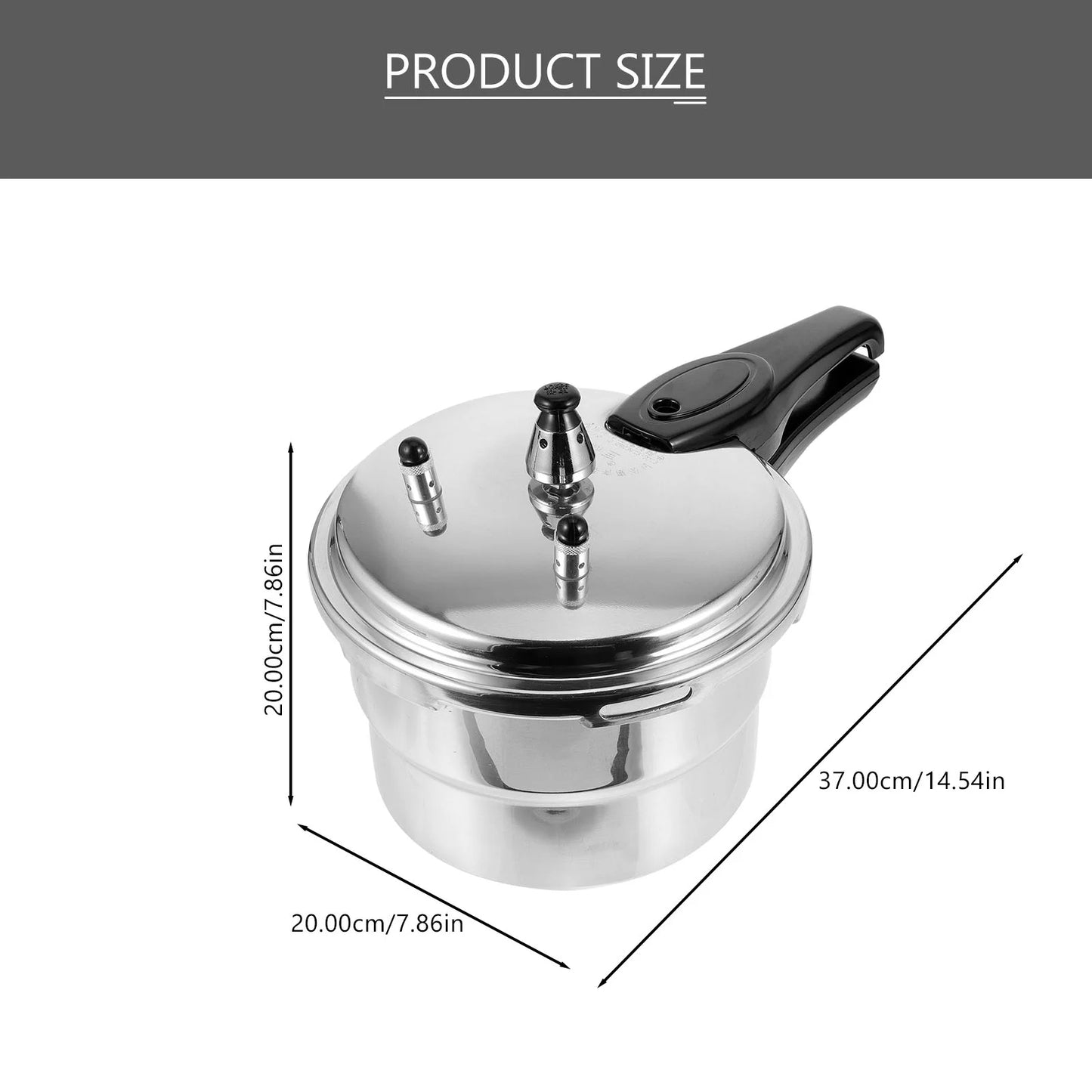 Pressure Cooker Pot Canning Stove Cooking Induction Top Gas Steamer Instant Canner Aluminum High Steaming Stewing Jars Tall Cook