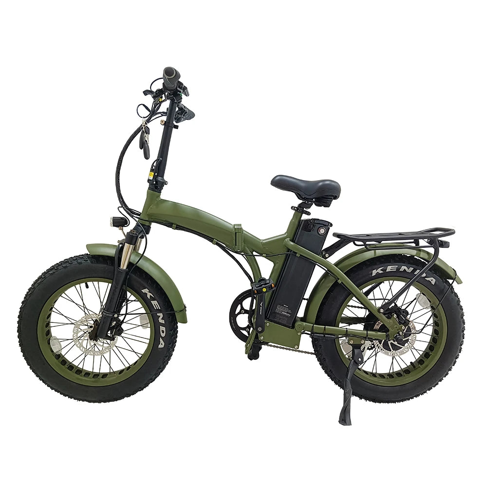 Electric Bike Folding Fat Tire 48v 500w 750w 1000w Ebike Moutain E Bicycle Off Road 20 Inch Beach Cruiser Cycle