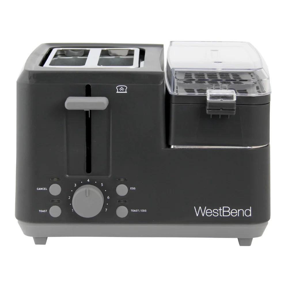 West Bend 2-Slice Breakfast Station Egg & Muffin Toaster Breakfast Machine Bread Maker Toaster Oven Cooking Appliances