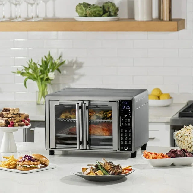 6-Slice Digital Toaster Oven Air Fryer with 19 One-Touch Presets, Stainless Steel