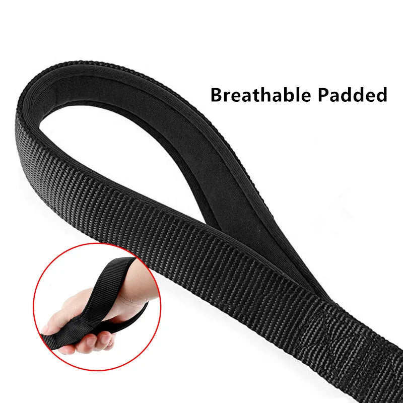 Dog Leash Short Dogs Leash Durable Nylon Leashes for Large Dog Walking Rope Comfortable Handle Dogs Leashes Seat Belts Pet Chain