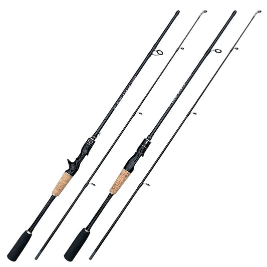 Spinning Casting Carbon Fiber Fishing Rod 1.65m 1.8m Lure Rod ML Action For Saltwater Freshwater