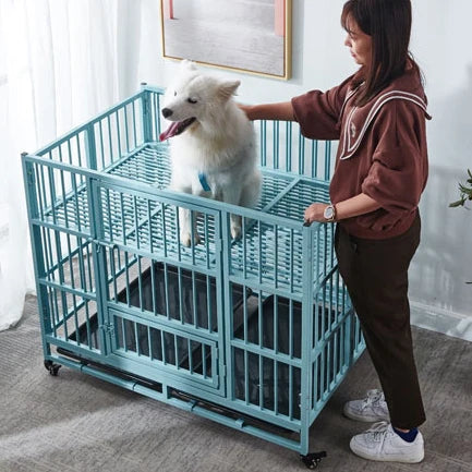 High Quality Factory Outlet Hot Selling Multiple Sizes Single and Double Door Folding Metal Large Dog Cage Pet House