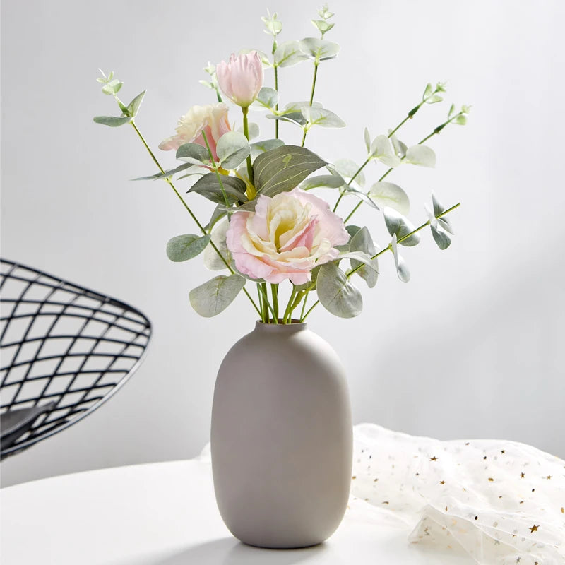 Home Decoration Accessories Modern Flower Vase Vases for Flowers Ceramic Vase Small Living Room Decoration Office Decoration