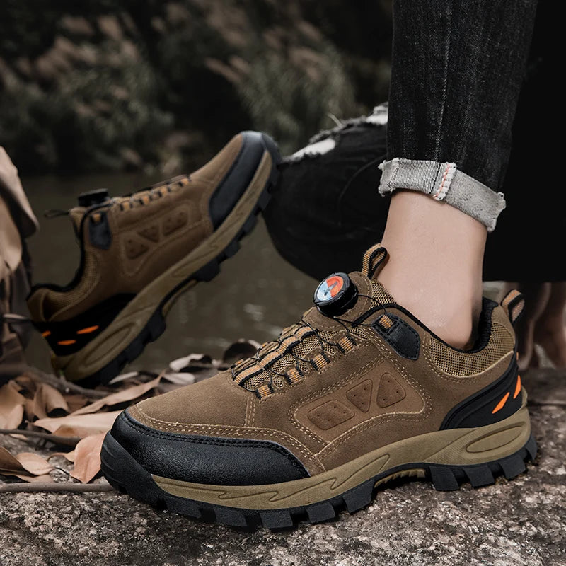 Men Hiking Shoes Climbing Shoes Outdoor Hiking Boots Breathable Non Slip Men's Trekking Shoes Tactical Military Boots for Men