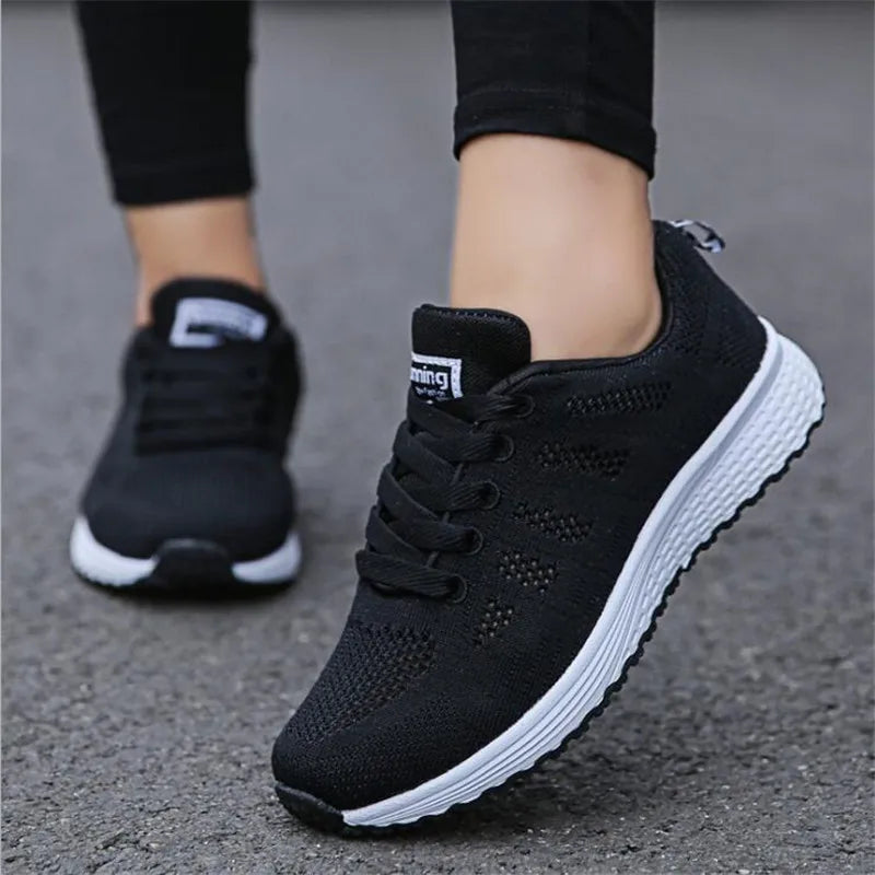 Sneakers Women Shoes 2020 Breathable Mesh Casual Sports Shoes Woman Lace-up Autumn Ladies Shoes Women Sneakers Zapatos De Mujer