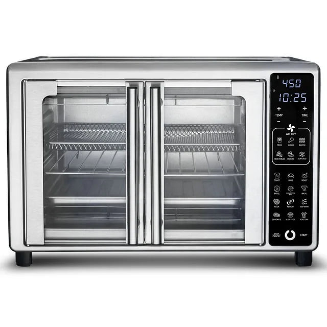 6-Slice Digital Toaster Oven Air Fryer with 19 One-Touch Presets, Stainless Steel