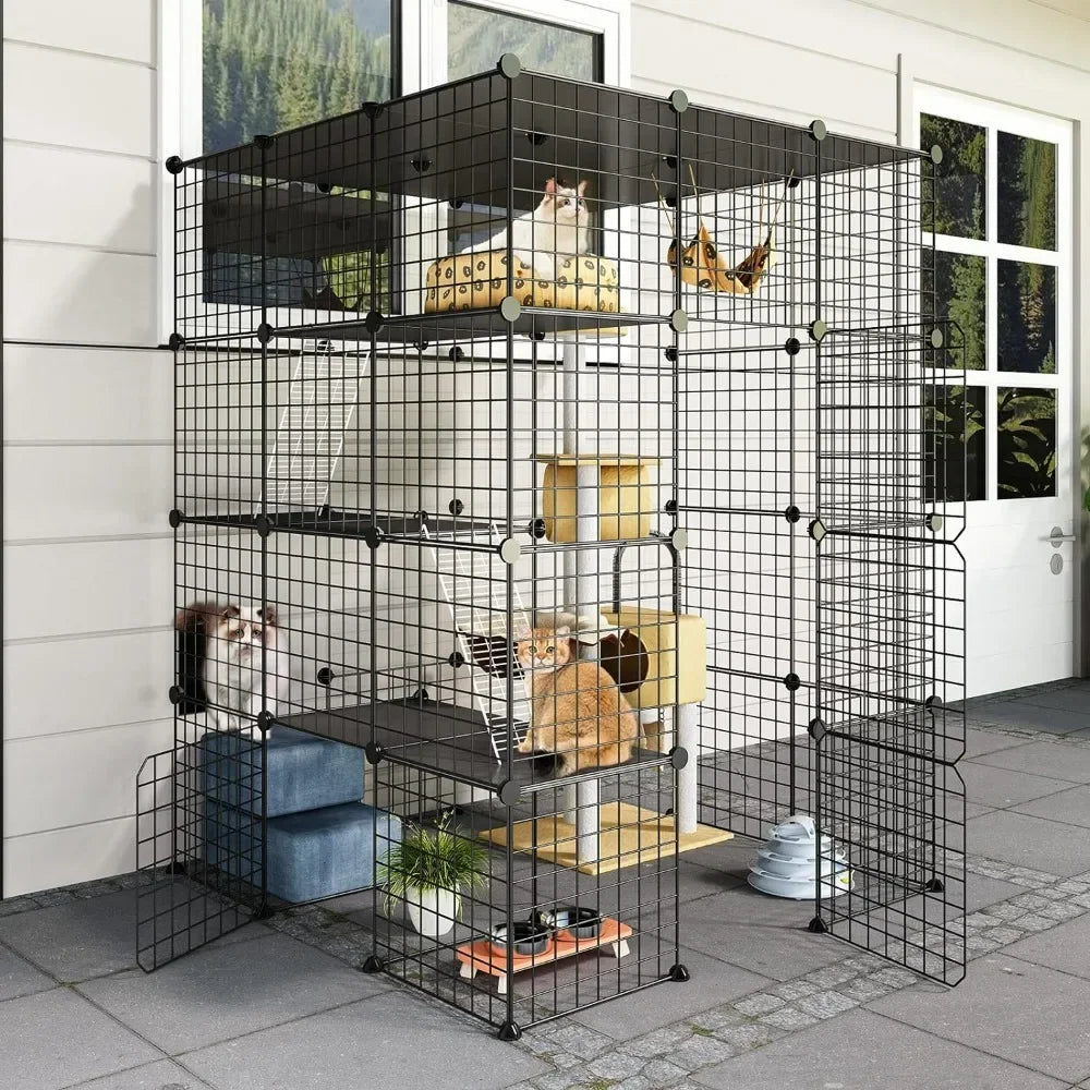 Transport for Cats Products DIY Kennels Crate Large Exercise Place Ideal for 1-4 Cats Freight Free Dog Accessories Hamster Cage