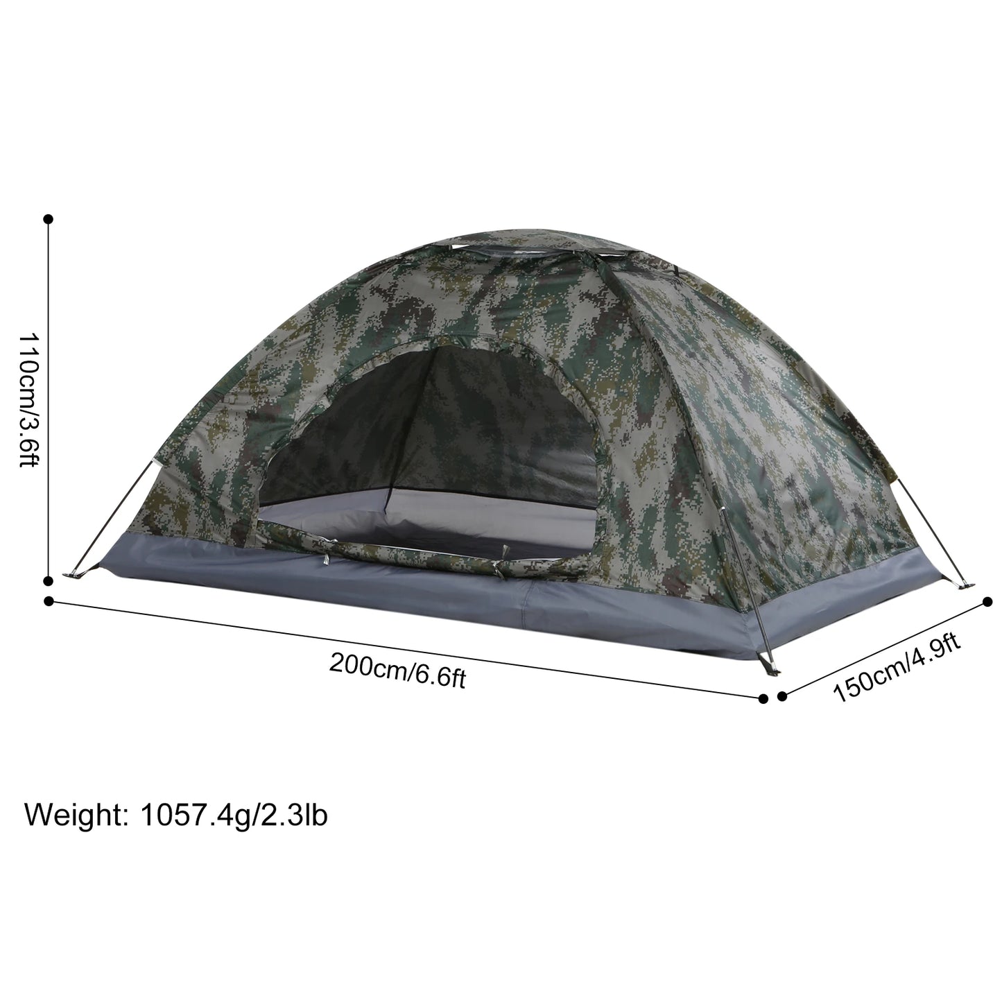 Ultralight Camping Tent Portable Tent Outdoor UPF 30+ Anti-UV Coating Beach Tent for Hiking Fishing Picnic Backpacking