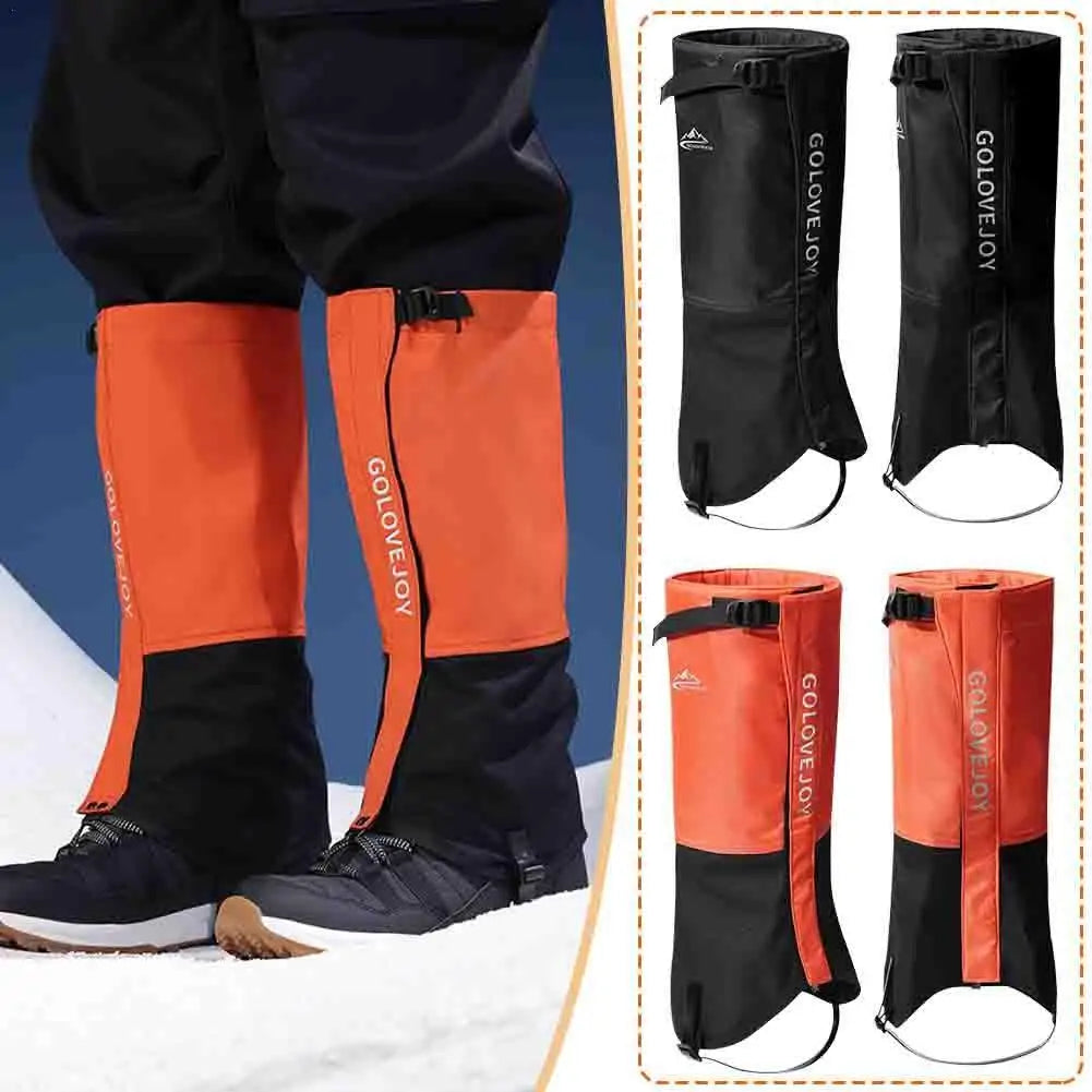 1 Pair Waterproof Snow Leg Legging Cover For Adult Child Outdoor Hiking Boot Gaiter Winter Hunting Camping Climbing