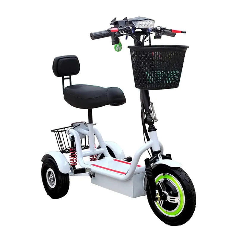 Electric Tricycle 12-Inch 48V 350W 40-50KM Adult Elderly Scooter Folding Mini Three-Wheel moto electrica e-bike electric scooter