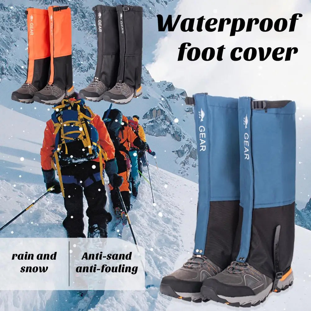 Breathable Leg Guards Leg Gaiters Breathable Water-resistant Leg Gaiters Adjustable Snow Boot Guards for Camping Hiking Durable