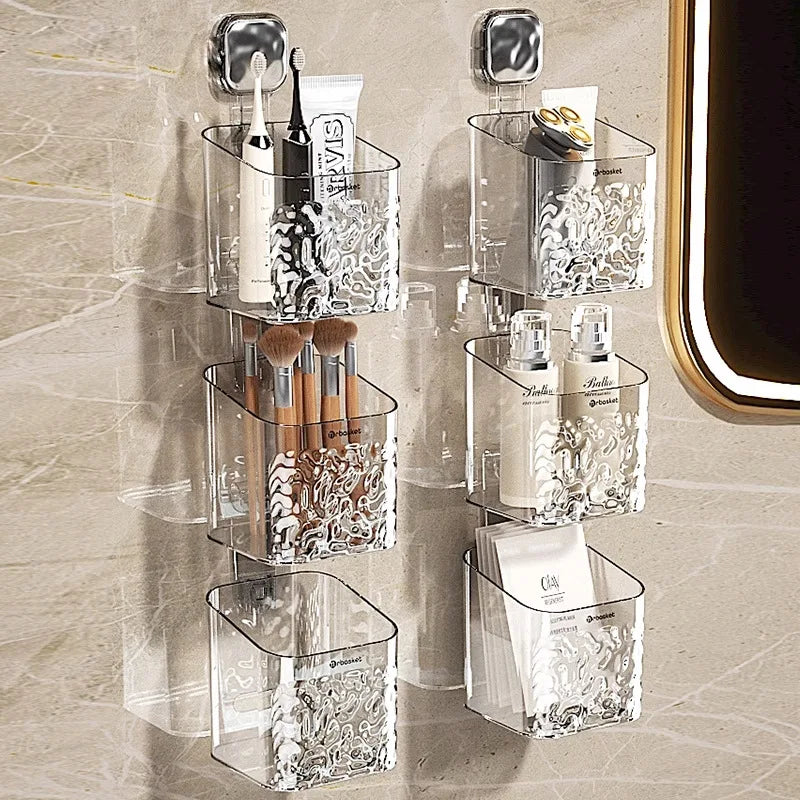 Light Luxury Shampoo Holder Bathroom Shelf Glacial Streak Shower Caddy Storage Rack  for Bathroom Storage Shelfs