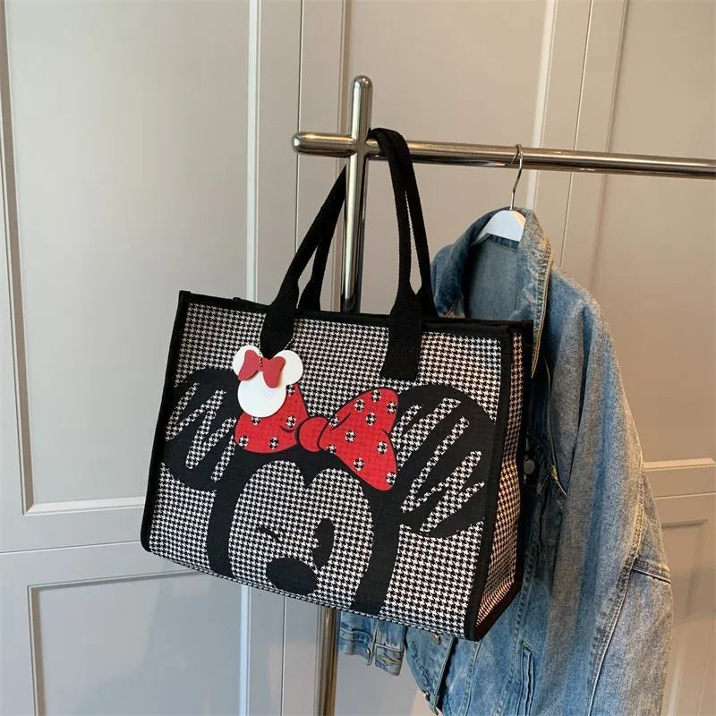 Disney Mickey New Women's Handbag Luxury Brand Cartoon Women's Bag Large Capacity Multifunctional Fashion Tote Bag Shopping Bag