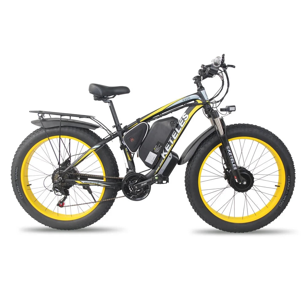 Fast Delivery EU Stock Fat Tire Two Motor 2000W E-Bike 2x1000W dual Motor 23AH Lithium Battery 26"x4.0" Electric Bike