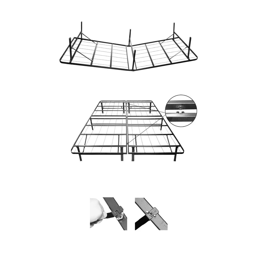 Base and Frames for Beds & Furniture 14“ Platform Metal Bed Frame With Under Bed Storage Full Mattresses Headboards Bedframe