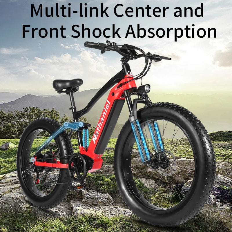 26 Inch Electric Bike 1000W 48V 20Ah Removable Battery  Mountain Ebike Cycling Bicycle EU Stock