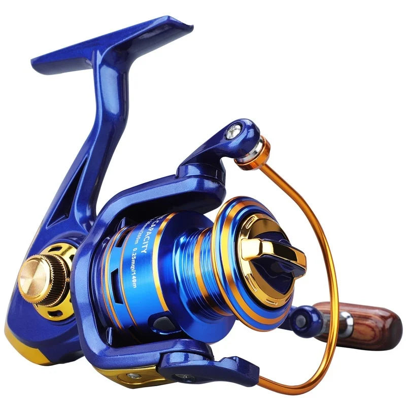 Sougayilang Spinning Fishing Reel 1000-3000 Series 5.2:1 12BB Metal Coil Fishing Reel Boat Rock Carp Fishing Reel Fishing Tackle