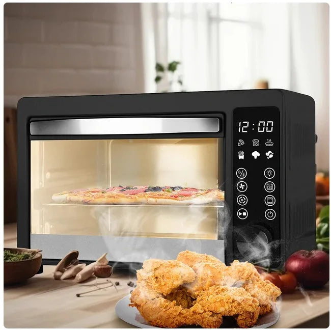 22-Quart Digital Touchscreen Air Fryer Toaster Oven, Black