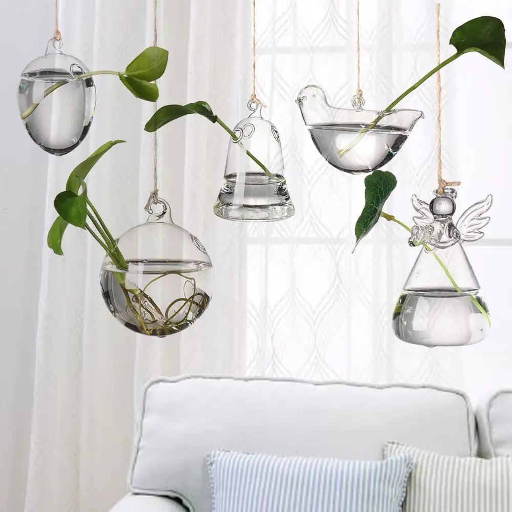 Creative Garden Hanging Glass Ball Vase Hydroponics Flower Plant Pot Terrarium Container Party Wedding Home Decoration