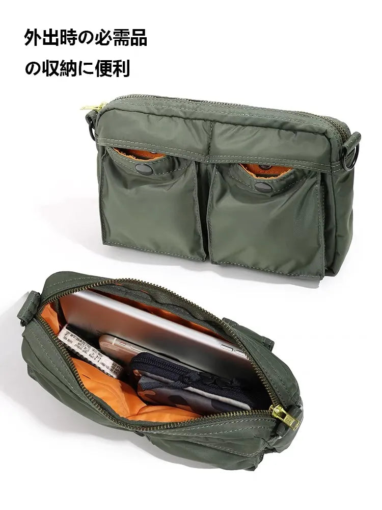 2021ss Japanese Style Crossbody Bag Casual Nylon Men's Shoulder Bag Waterproof Messenger Bag Fashion Ipad Mini Bag Designer Bag