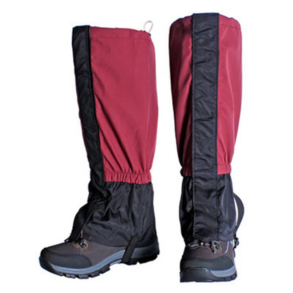 Outdoor Hiking Boot Gaiter Waterproof Snow Leg Legging Cover Adjustable Elastic Bands Snap Buckles For Outdoor Hunting Climbing