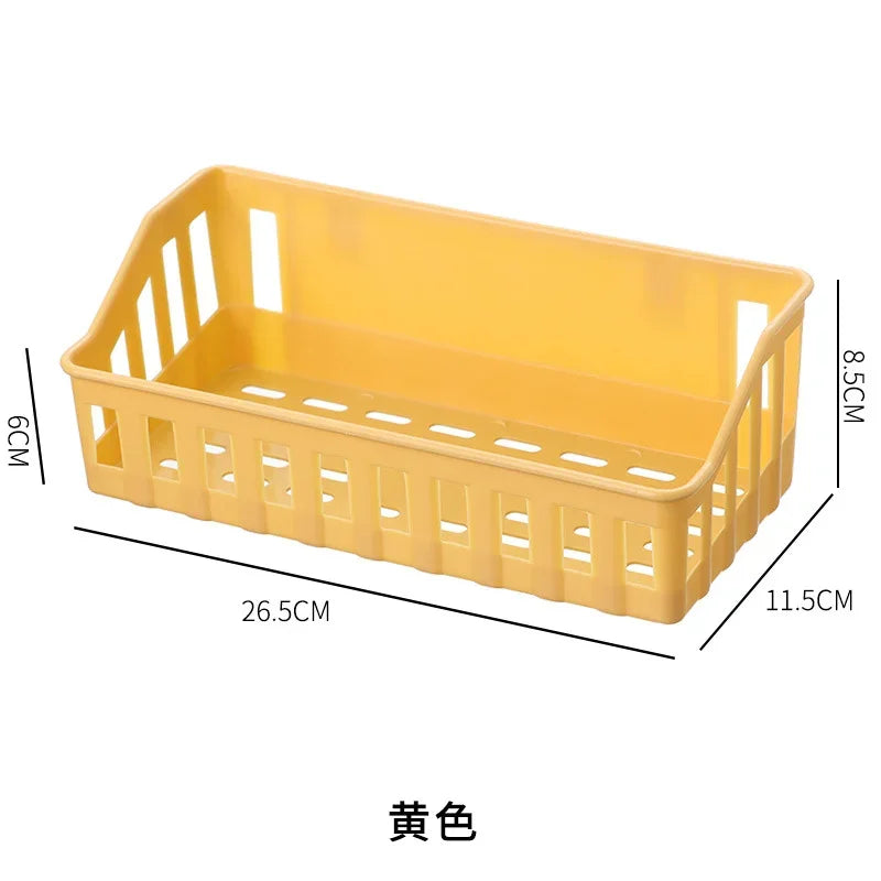 1pcs Japanese-style Plastic Bathroom Shelf Wall-mounted Shower Gel Storage Rack Toilet Free Punch Toiletry Stand