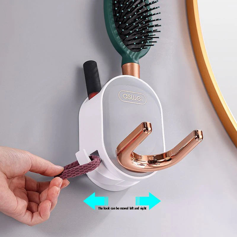 Hair Dryer Holder Organized Rack Wall Mounted Hair Straightener stand Bathroom Shelf Storage Shelves Accessories Shelves