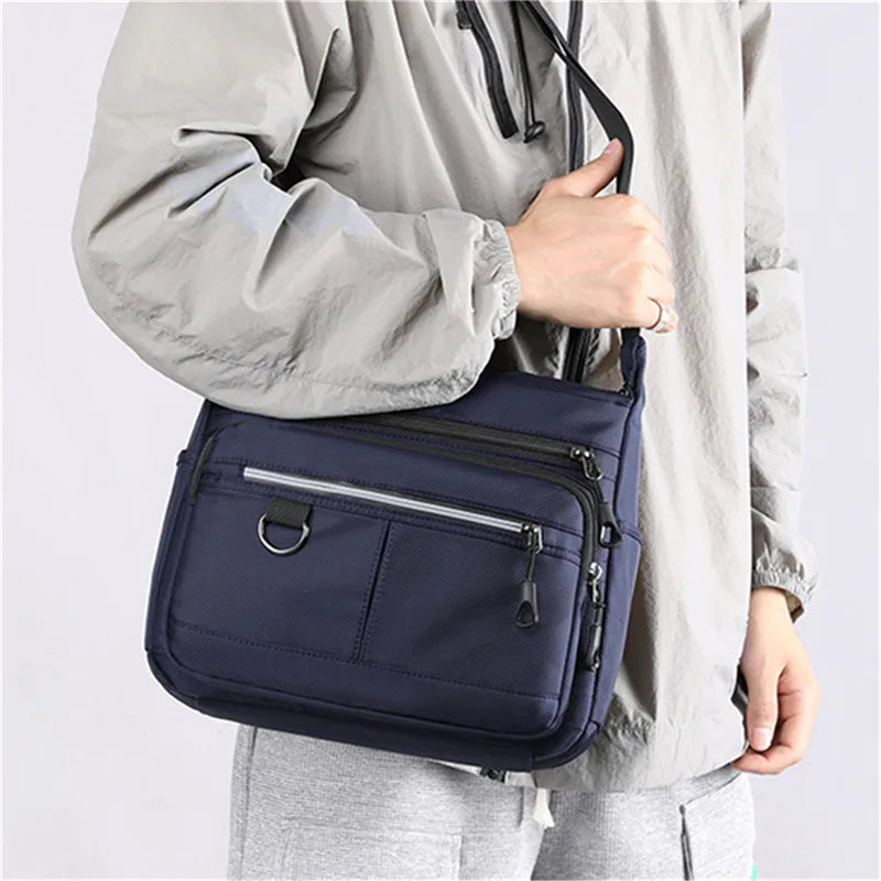 2023 New Shoulder Men's Bag Waterproof Oxford Luxury Design Crossbody Handbag Large Capacity Messenger Bags for Men