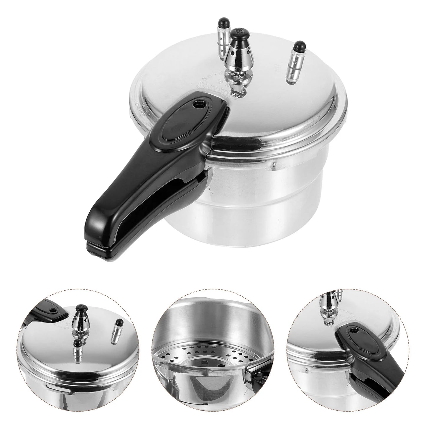 Pressure Cooker Pot Canning Stove Cooking Induction Top Gas Steamer Instant Canner Aluminum High Steaming Stewing Jars Tall Cook