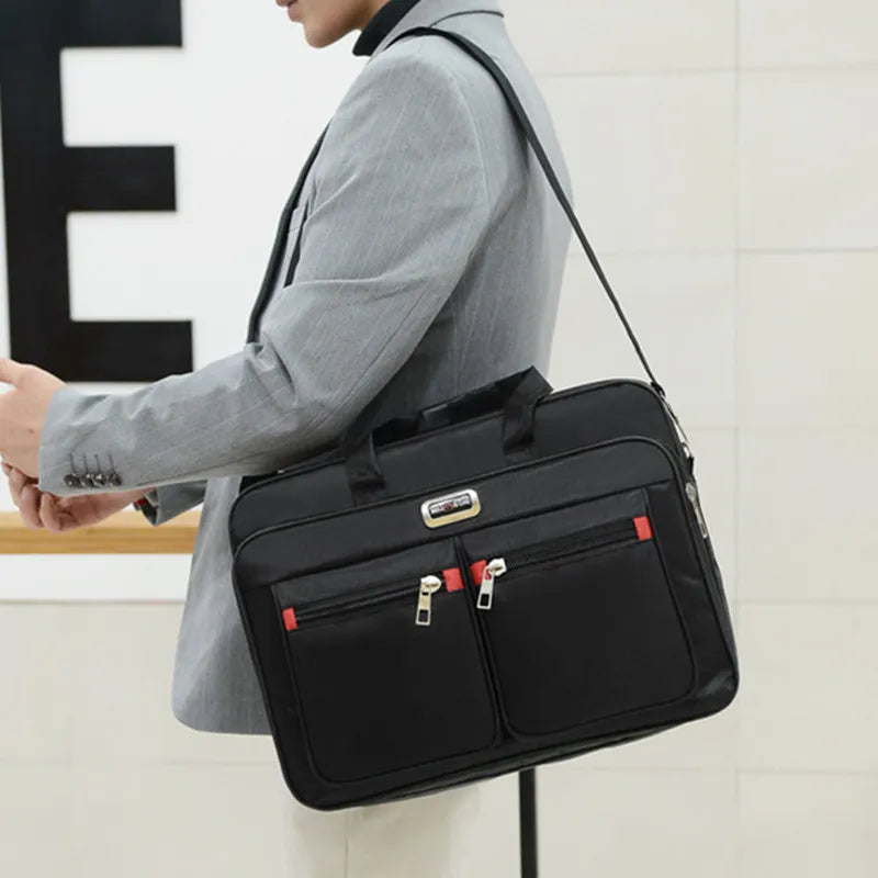 Fashion Large Capacity Men's Briefcase Multifunction Laptop Bag Office Male Shoulder Messenger Bag Business Handbag