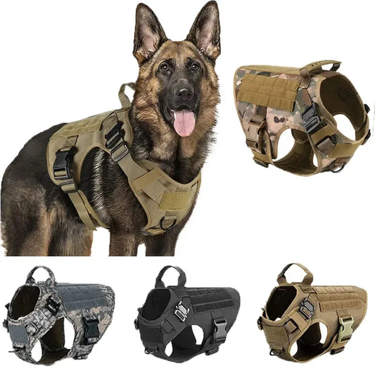 Vest Tactical Harness Medium Dogs Small Training Dog Release Military Padded Set Harness Quick Pet Large Dog For Training