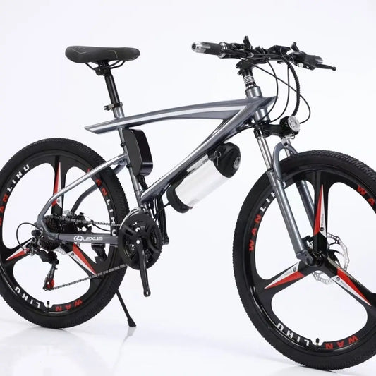 26 inch fashionable lithium battery assisted cycling bicycle, aluminum alloy electric bicycle, outdoor electric assisted bicycle