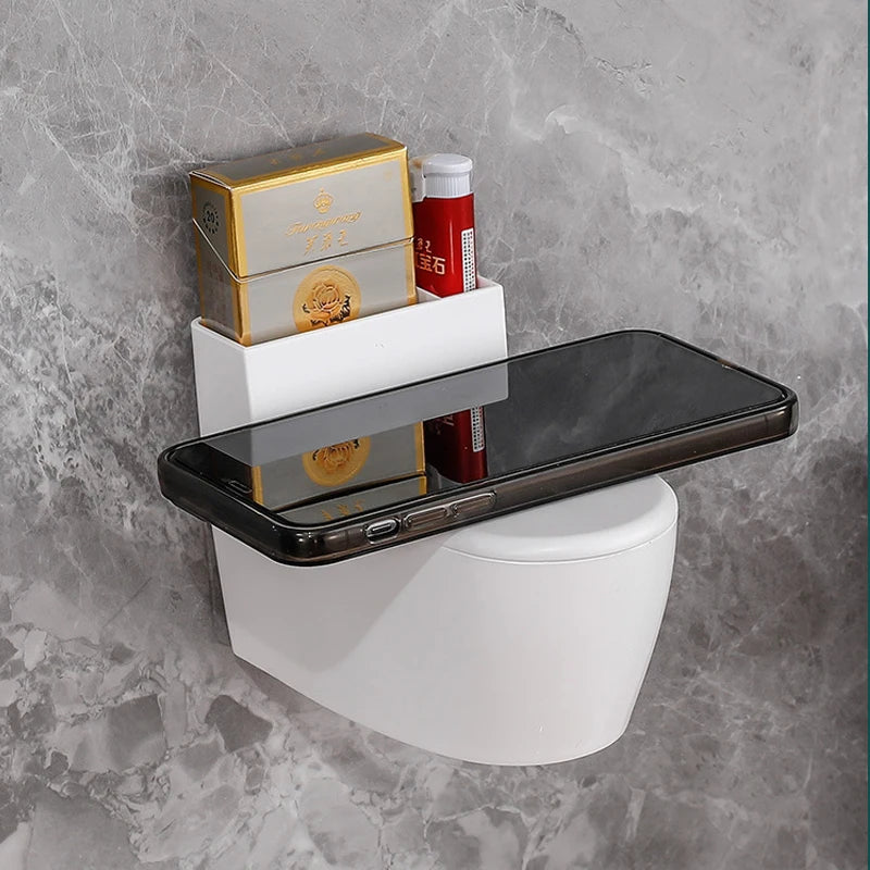 Creative Toilet Ashtray Home Bathroom Storage Cigarette Case with Lid Wall-mounted Plastic Ashtray Suitable for Home Office Use