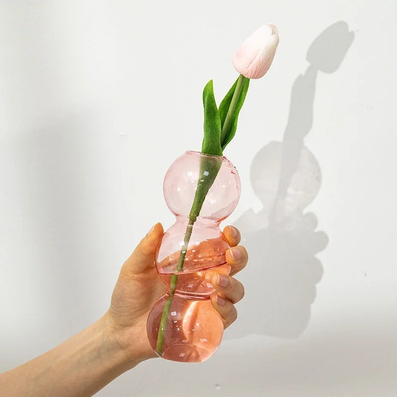 Transparent Bubble Glass Vase Crystal Ball Flower Vases Hydroponic Ball Art Flower Ware Tabletop Glass Bottle room Decor ваза