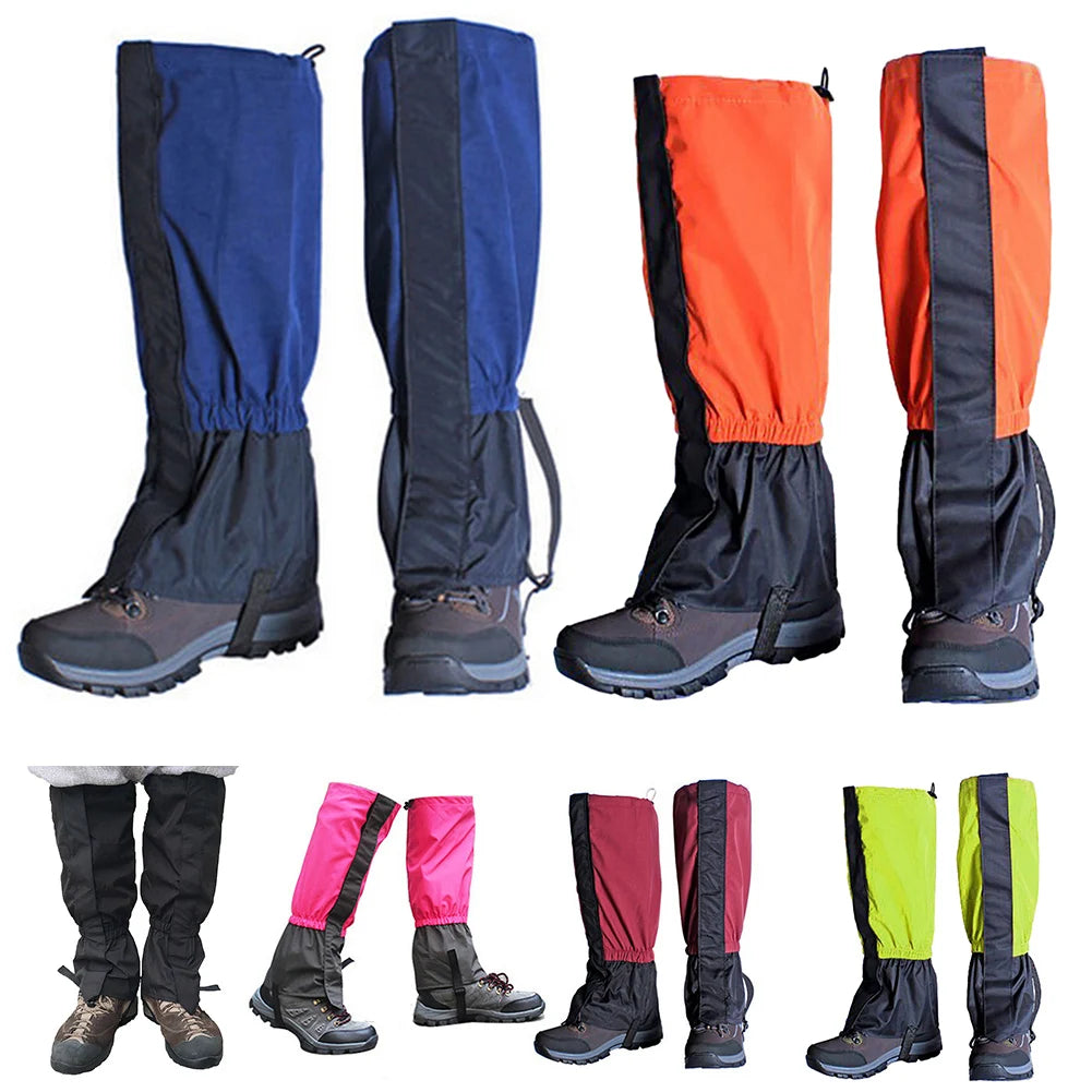 Outdoor Hiking Boot Gaiter Waterproof Snow Leg /Legging Cover Hunting Climbing Adjustable Elastic Bands Winter Sport Accessories