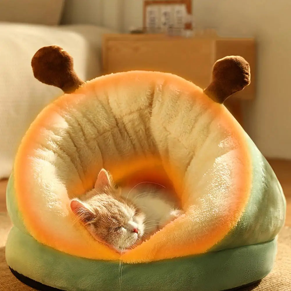 Winter Cat Bed Slippers Shape Warm Pet Bed House Long Plush Dog Bed Warm Sleeping Bag Sofa Cushion Nest For Small Dogs Cats