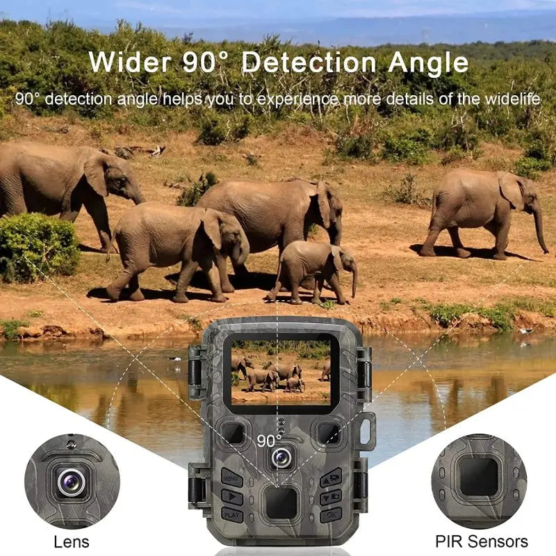 Ourdoor Trail Camera WiFi APP Control 1296P 24MP Game Cam Night Vision Motion Activated Waterproof Hunting Camera 0.2s Trigge