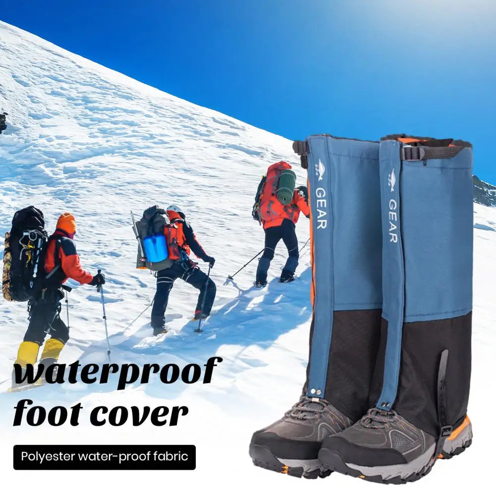 Breathable Leg Guards Leg Gaiters Breathable Water-resistant Leg Gaiters Adjustable Snow Boot Guards for Camping Hiking Durable