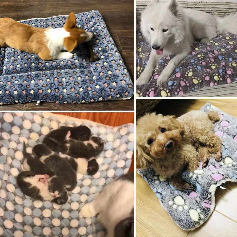 Big dog bed Soft Blanket Flannel Sleeping Pad Dog big Bed Thickened Pet Soft Fur Pad Blanket Mattress Home Warm Carpet Warm