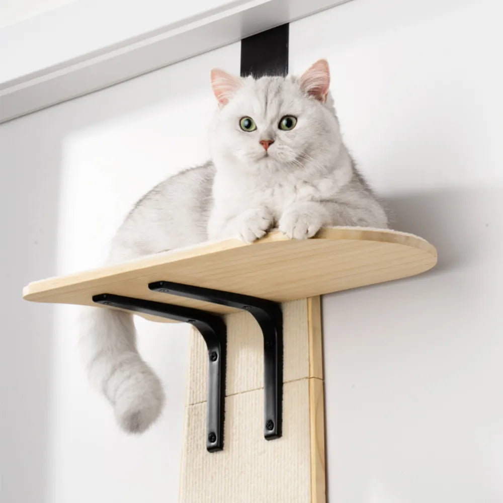 MEWOOFUN Cat Hanging Bed Easy Assembly Pet Climbing Frame Cat Climbing Tree Tower Cat Toys Pet Supplier US Stock