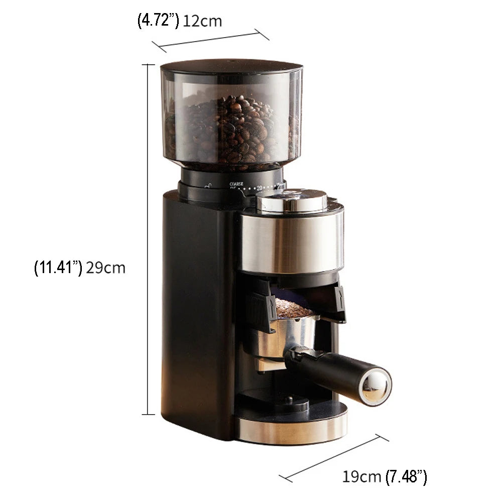 Electric Coffee Grinder High Capacity Coffee Bean Grinder Mill Professional Stainless Steel Grinding Core with 25 Grind Settings