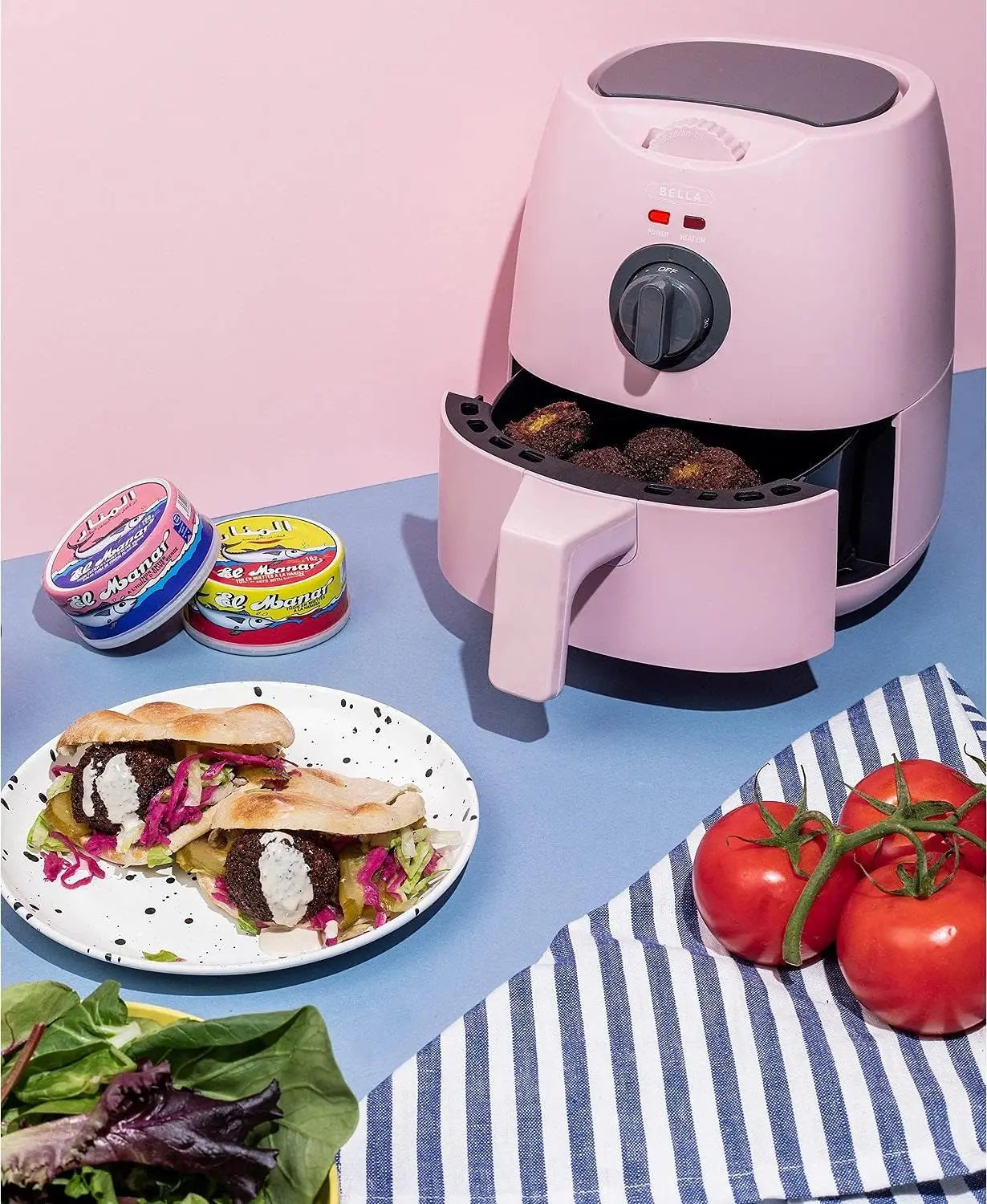 2-Quart  Air Fryer, Pink Matte Mini deep fryer Deep fryer Airfryers