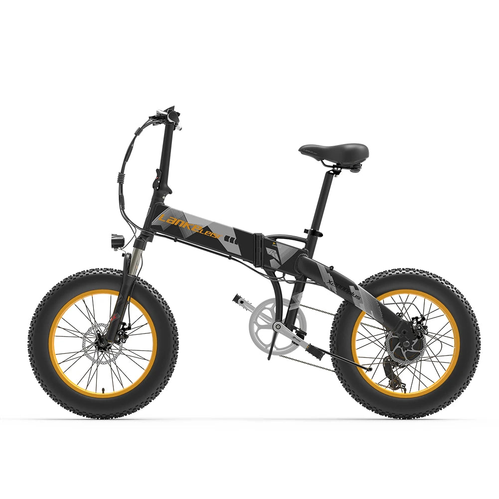 X2000 Folding Electric Bicycle Mens Mountain Bike 48V 12.8AH 1000w ebike Snow Electric Bike 20inch Max 38m/h Cycling E Bike