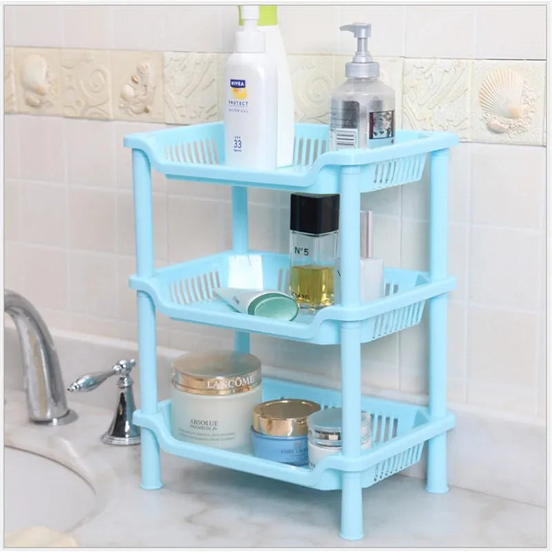 3 Layer Bathroom Shelf Organizer Corner Storage Rack Self Shower Caddy Kitchen Spice Rack Seasoning Bottle Holder Home Organizer