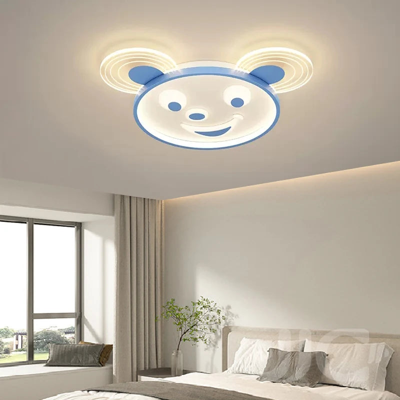 Celing light Nordic Led Cartoon Lights, Stepless Dimming Intelligent Control Bedroom Lamps