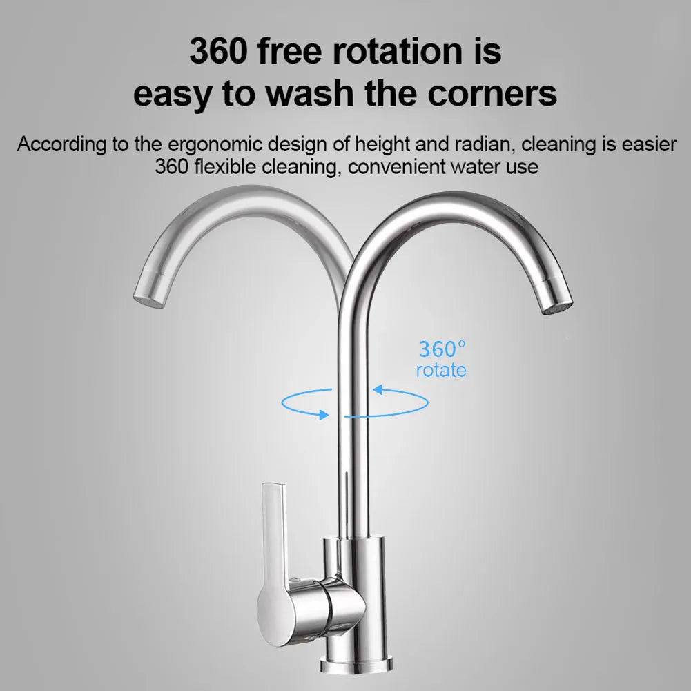 1pc 304 Stainless Steel Ball Bearing Cold And Hot Water Faucet Kitchen Bathroom Faucet Replacement Accessories