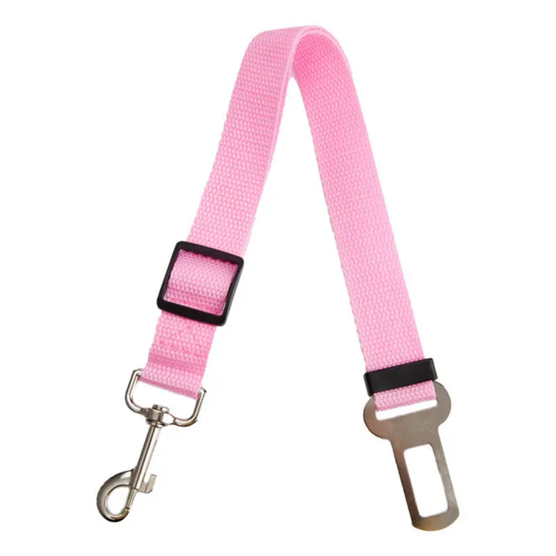 Nylon Dog Leash Adjustable Retractable Car Seat Belts Safety Belt Suit Most Vehicle Small Medium Travel Clip French Bulldog